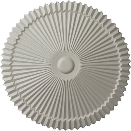 Ekena Millwork Shakuras Ceiling Medallion (Fits Canopies up to 5"), Hand-Painted Pot of Cream, 24"OD x 3"P CM24SHPCF